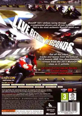 MotoGP 10-11 (USA) box cover back